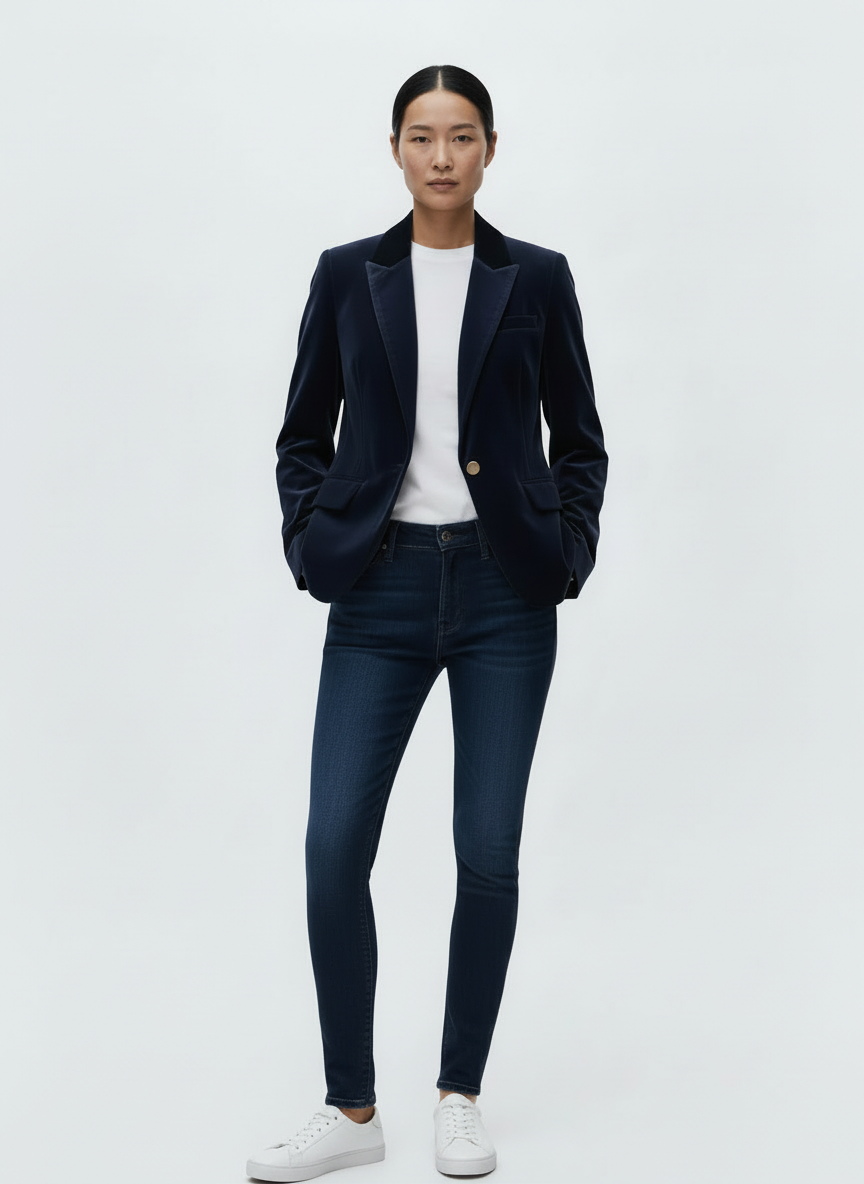 Velvet Blazer Tailored Fit for Women | Vivienne