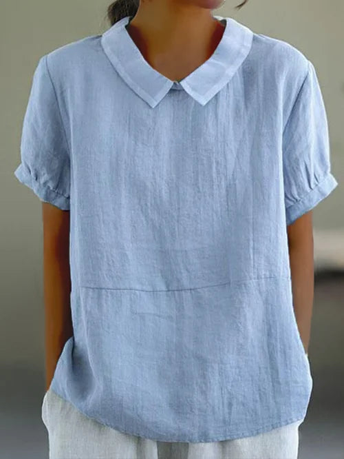 Lightweight Relaxed Fit Blouse for Women | Virel Blue