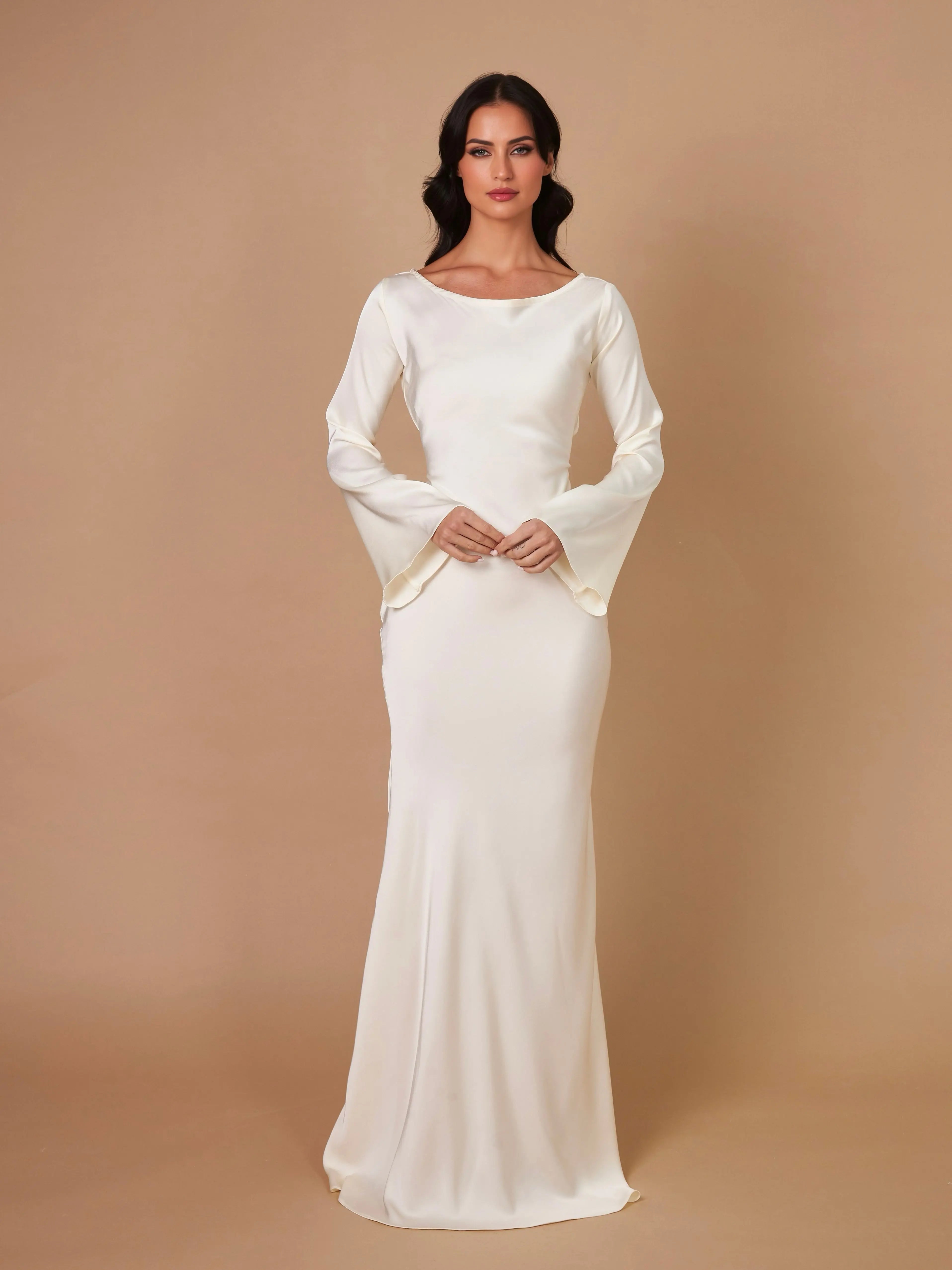 Elegant Long Sleeve Maxi Dress for Women | Virelle