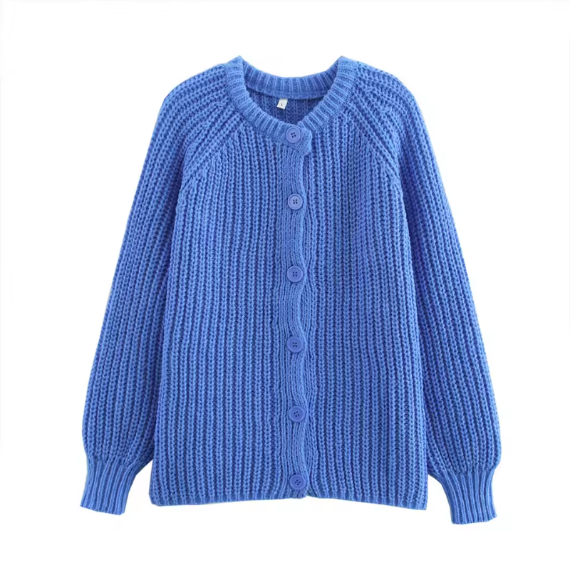 Vivica – Blue Knit Cardigan