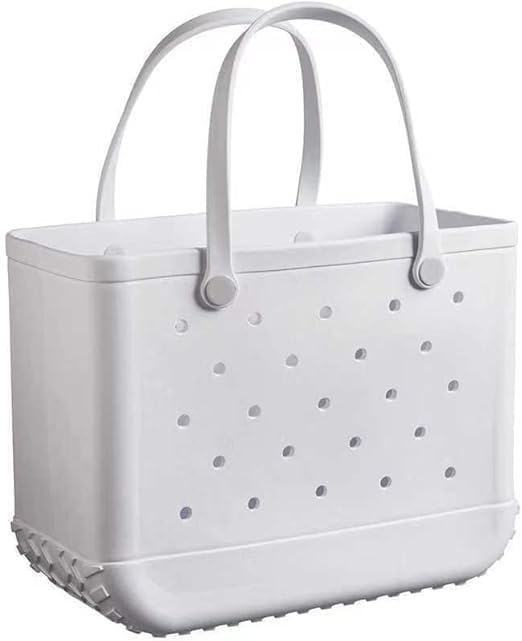 Waterproof EVA Beach & Travel Tote Bag for Women | Soléne White