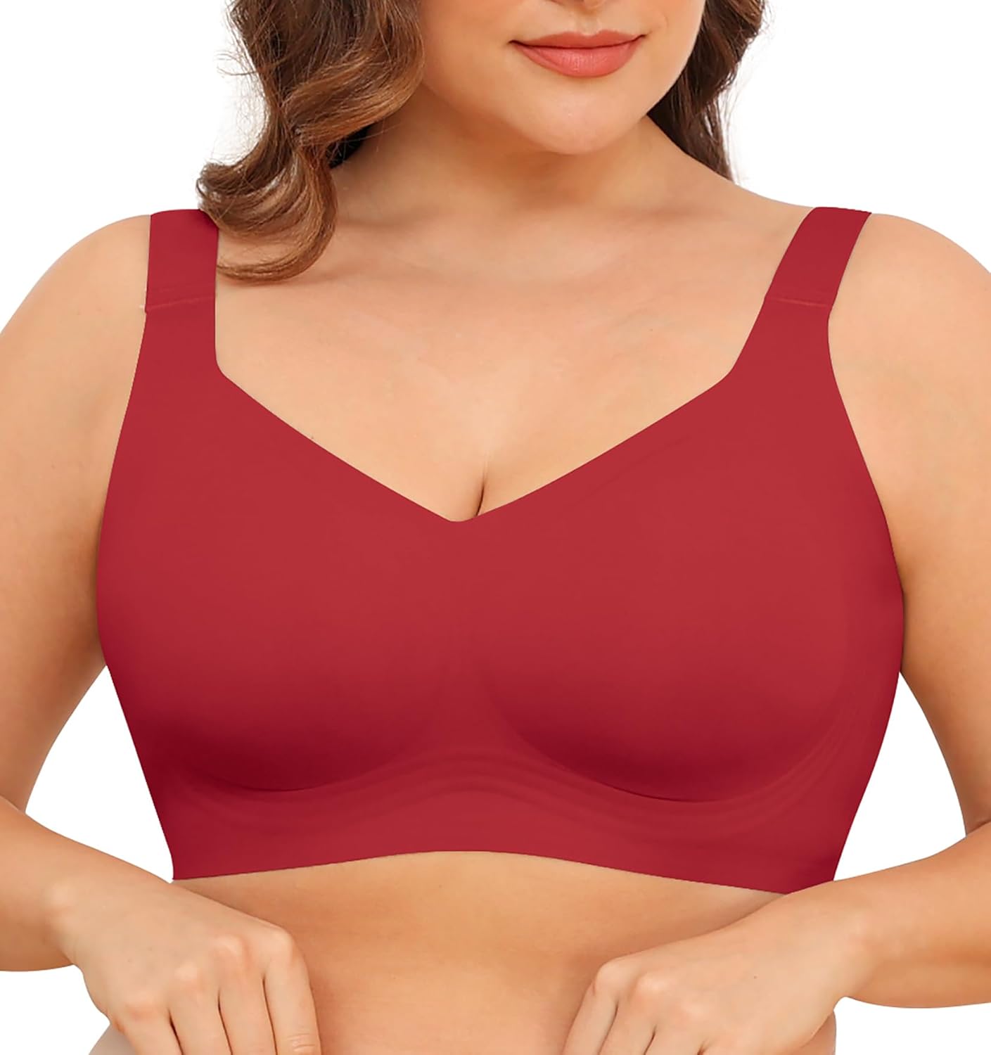 Wireless Full-Coverage Support Bra with Adjustable Straps for Women | Ella