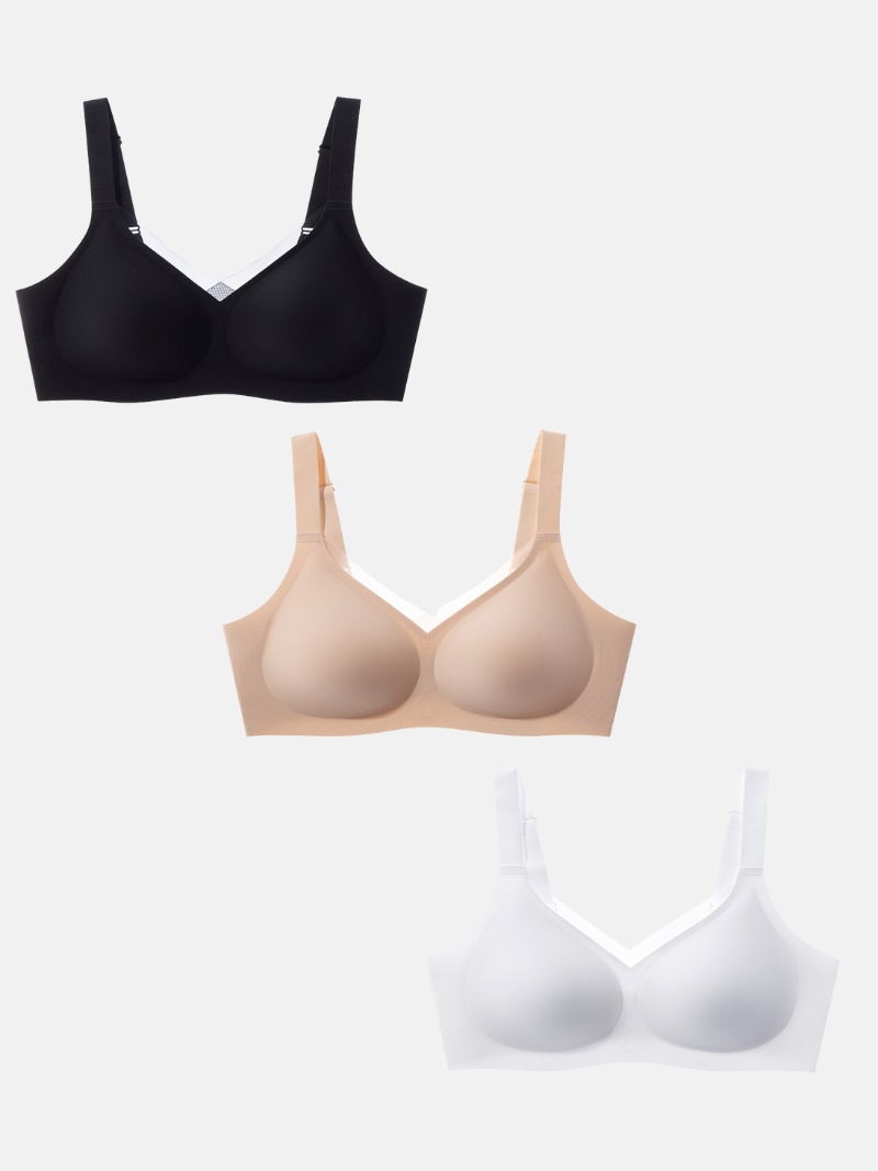 Wireless Full Coverage Support Bra (3-Pack) for Women | Camela