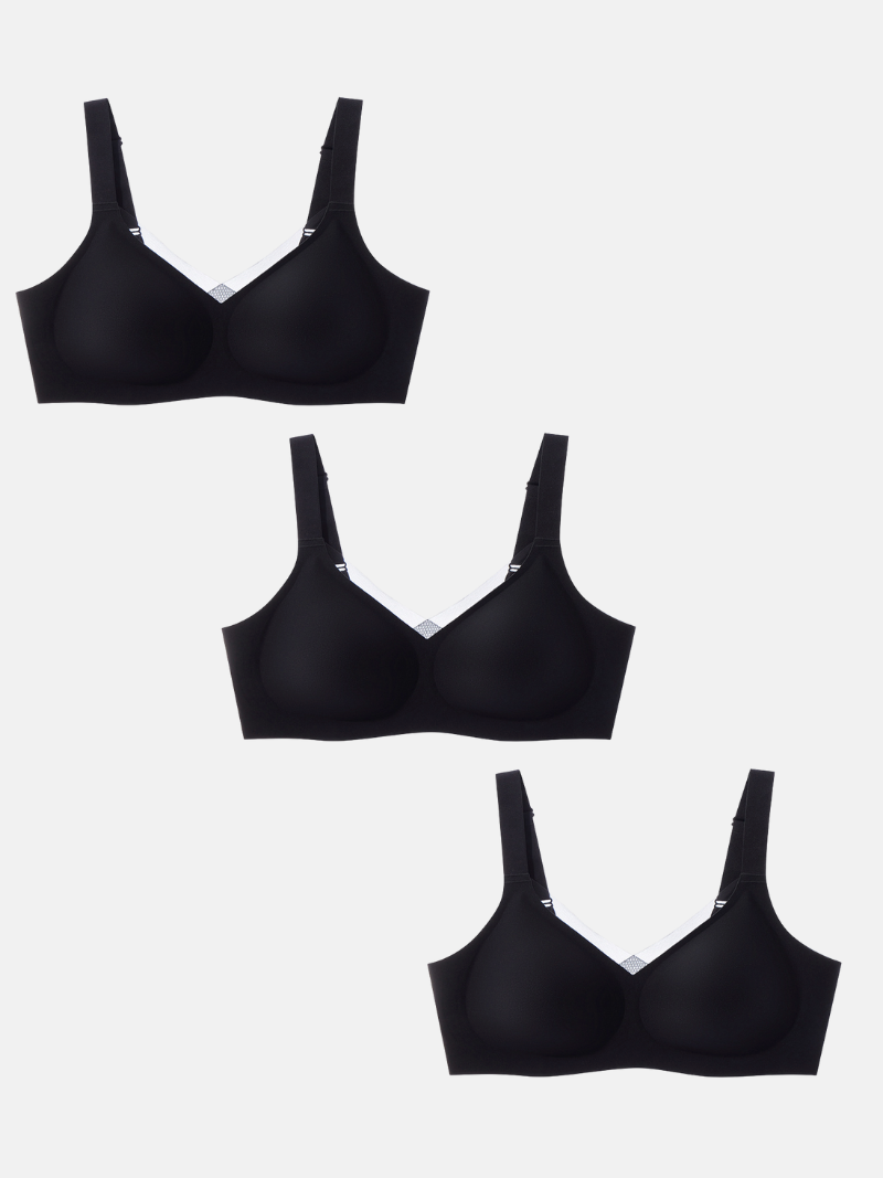 Wireless Full Coverage Support Bra (3-Pack) for Women | Joanne