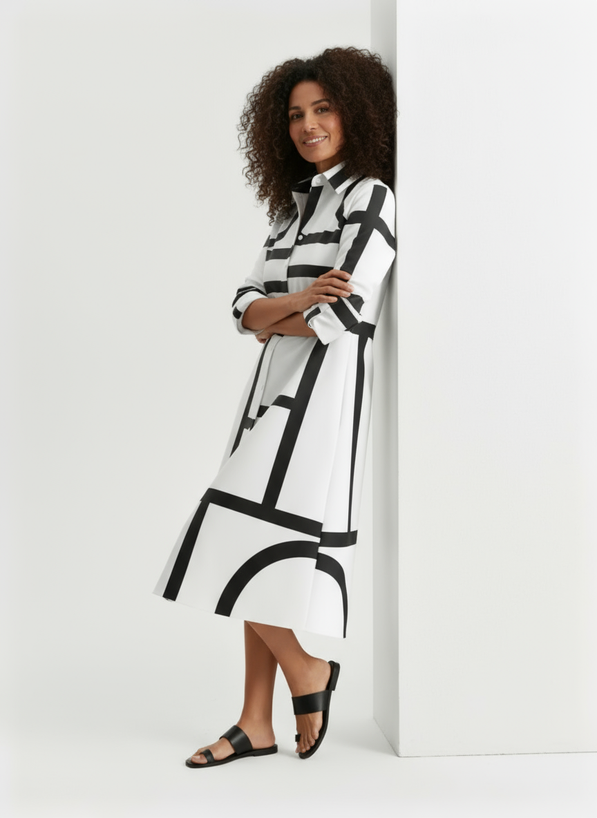 Women Geometric Print Dress | Gemma