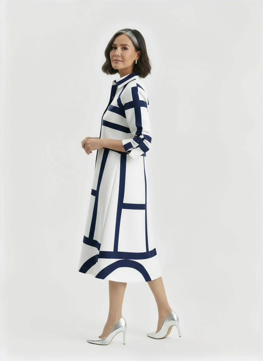 Women Geometric Print Dress | Gemma