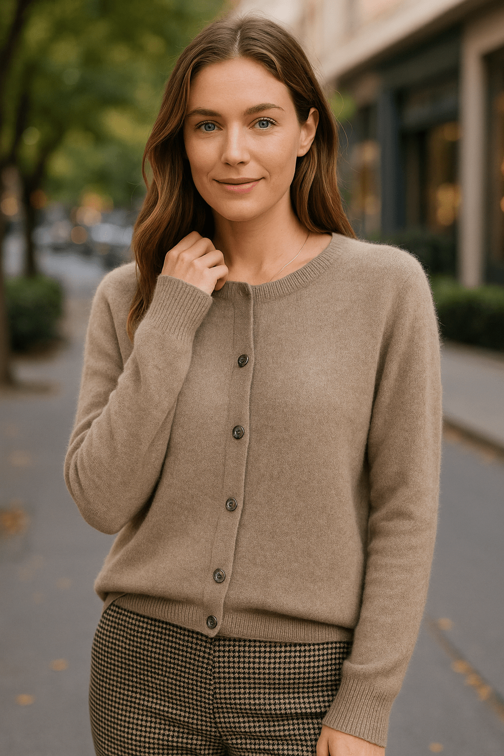 Button-Up Wool Cardigan Lightweight for Women | Maelle