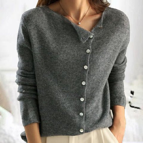 Cashmere Sweater Elegant Design for Women | Lunelle Gray