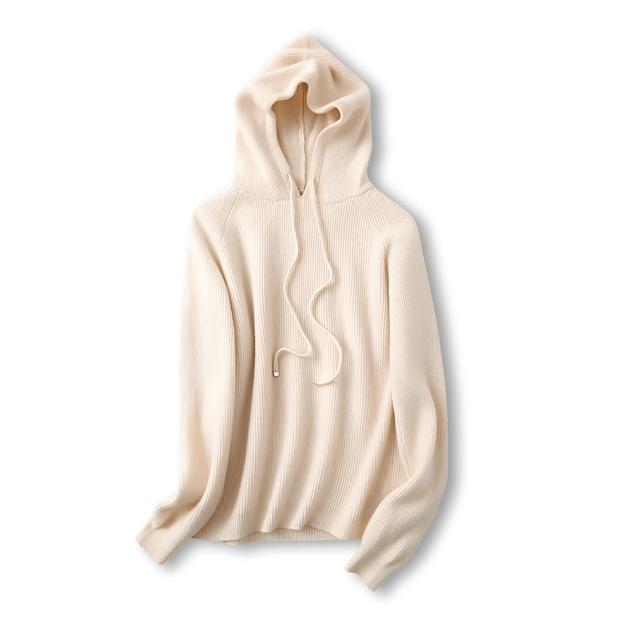 Cashmere Zip Up Hoodie Relaxed Fit for Women | Virell Khaki