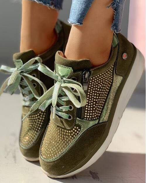 Casual Sneaker Shoes for Women | Fenara Green