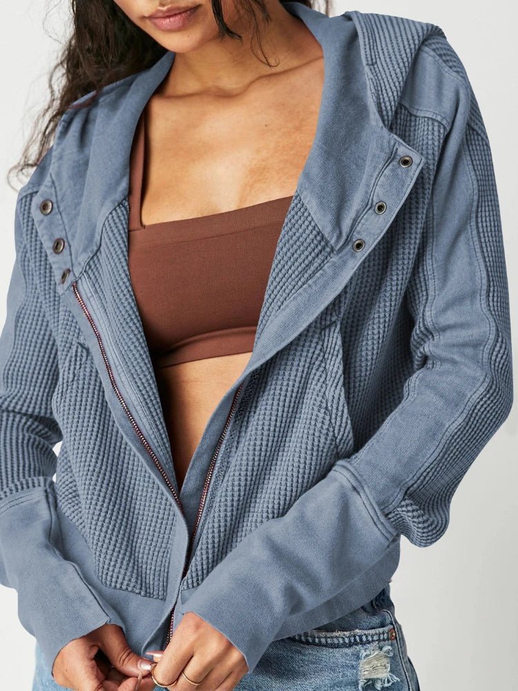 Cropped Hoodie Stylish Fit for Women | Brenno Blue