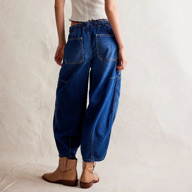 Denim Loose Fit Ankle Length Jeans for Women | Aveline