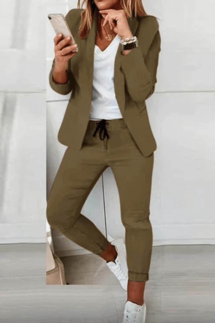 Elegant Blazer Set Two-Piece for Women | Sully Army