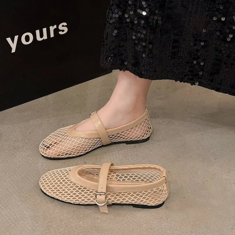 Fishnet Ballet Flats for Women | Stella