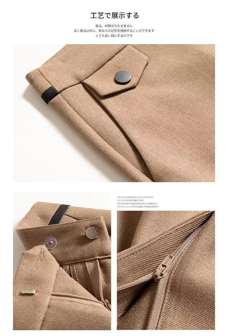 High Waist Straight Leg Trousers for Women | Veronica