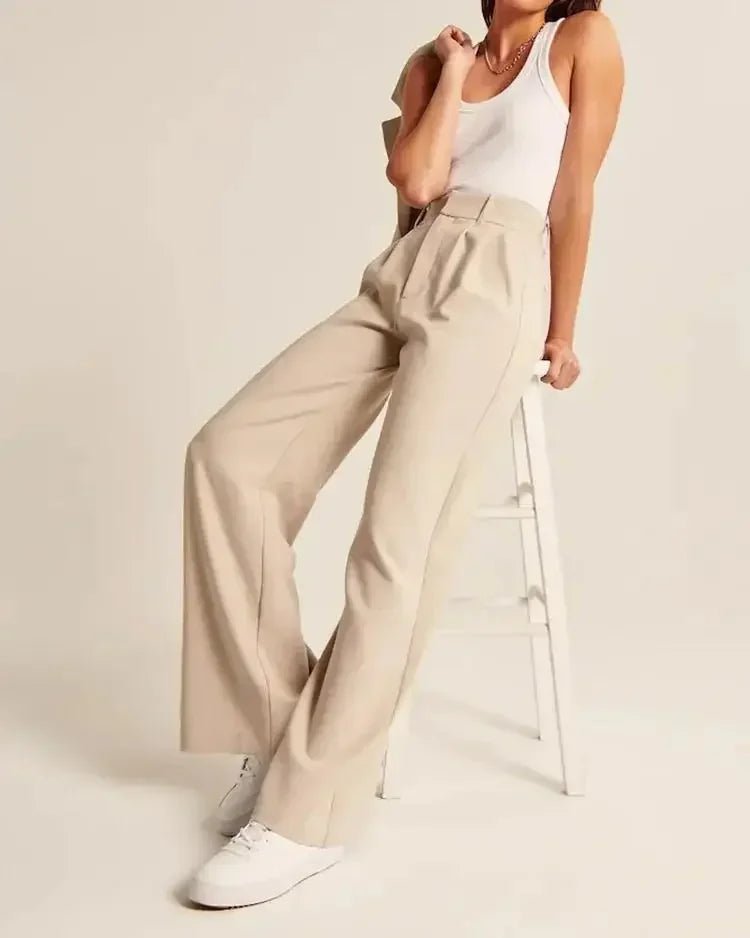 High Waisted Wide Leg Trousers for Women | Alvena