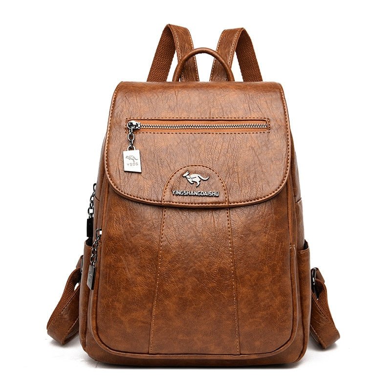 Leather Backpack for Women | Isolde Brown