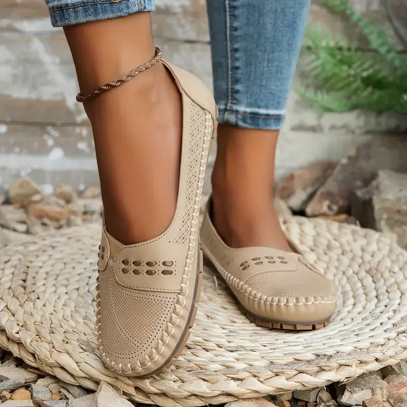 Leather Loafers Elegant Design for Women | Eloria