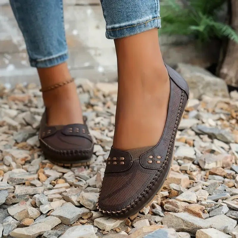 Leather Loafers Elegant Design for Women | Eloria