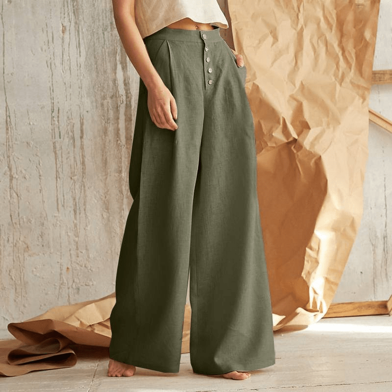 Linen Wide Leg Pants for Women | Emily