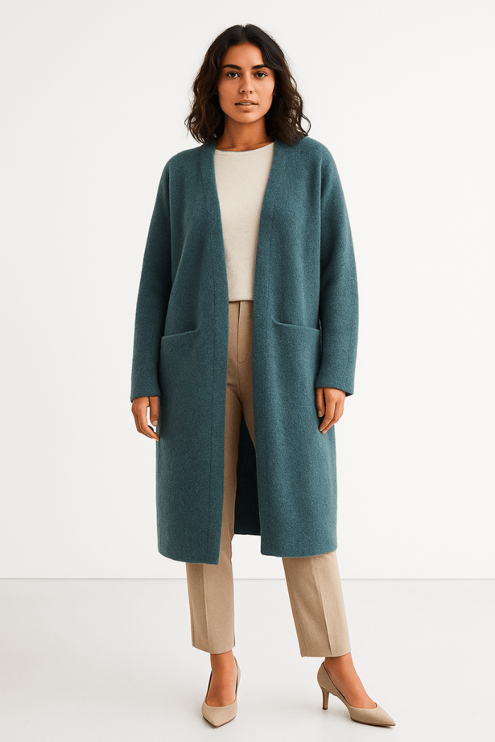 Long Cashmere Cardigan Stylish Layering for Women | Lunelle