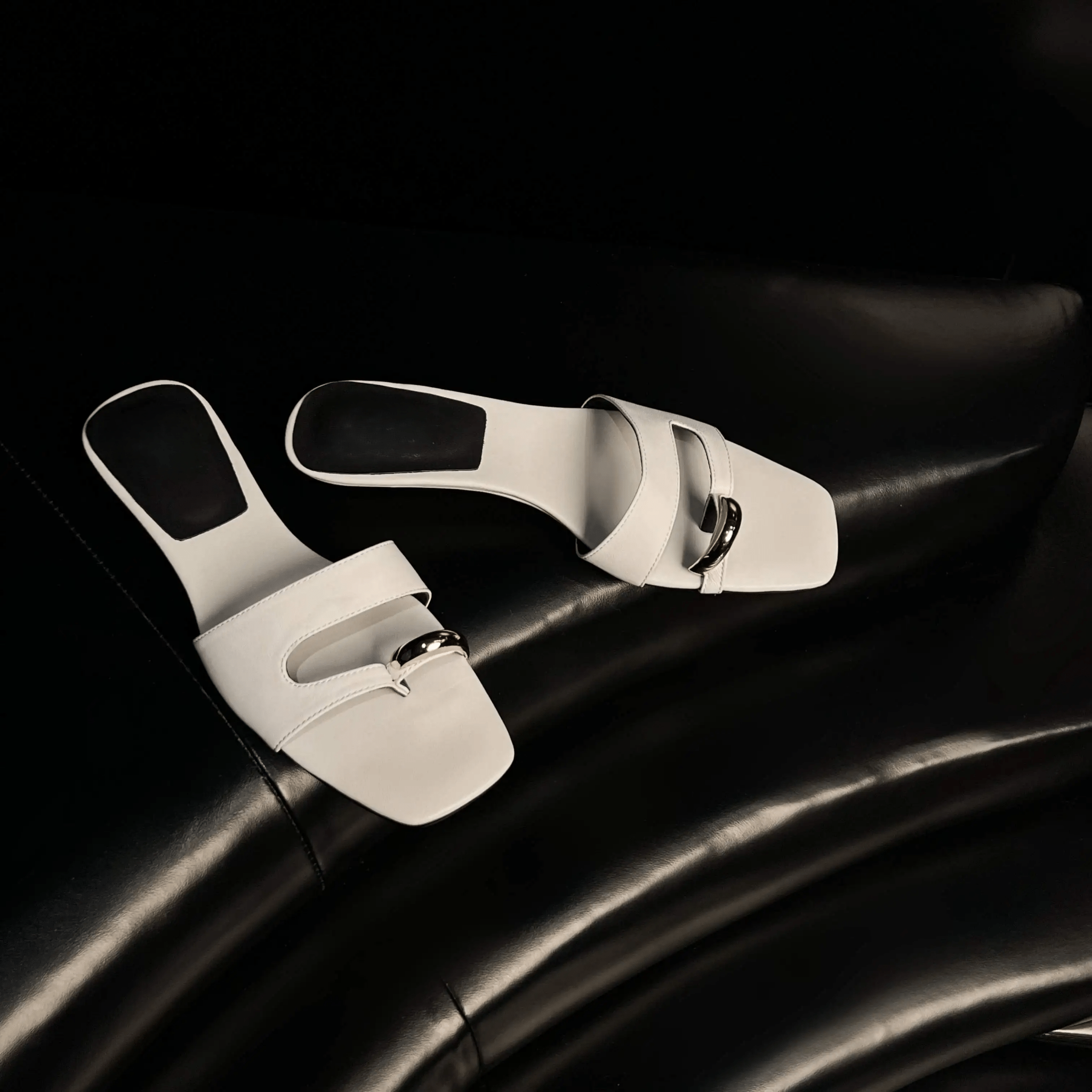 Low Heel Slides for Women | Riley White