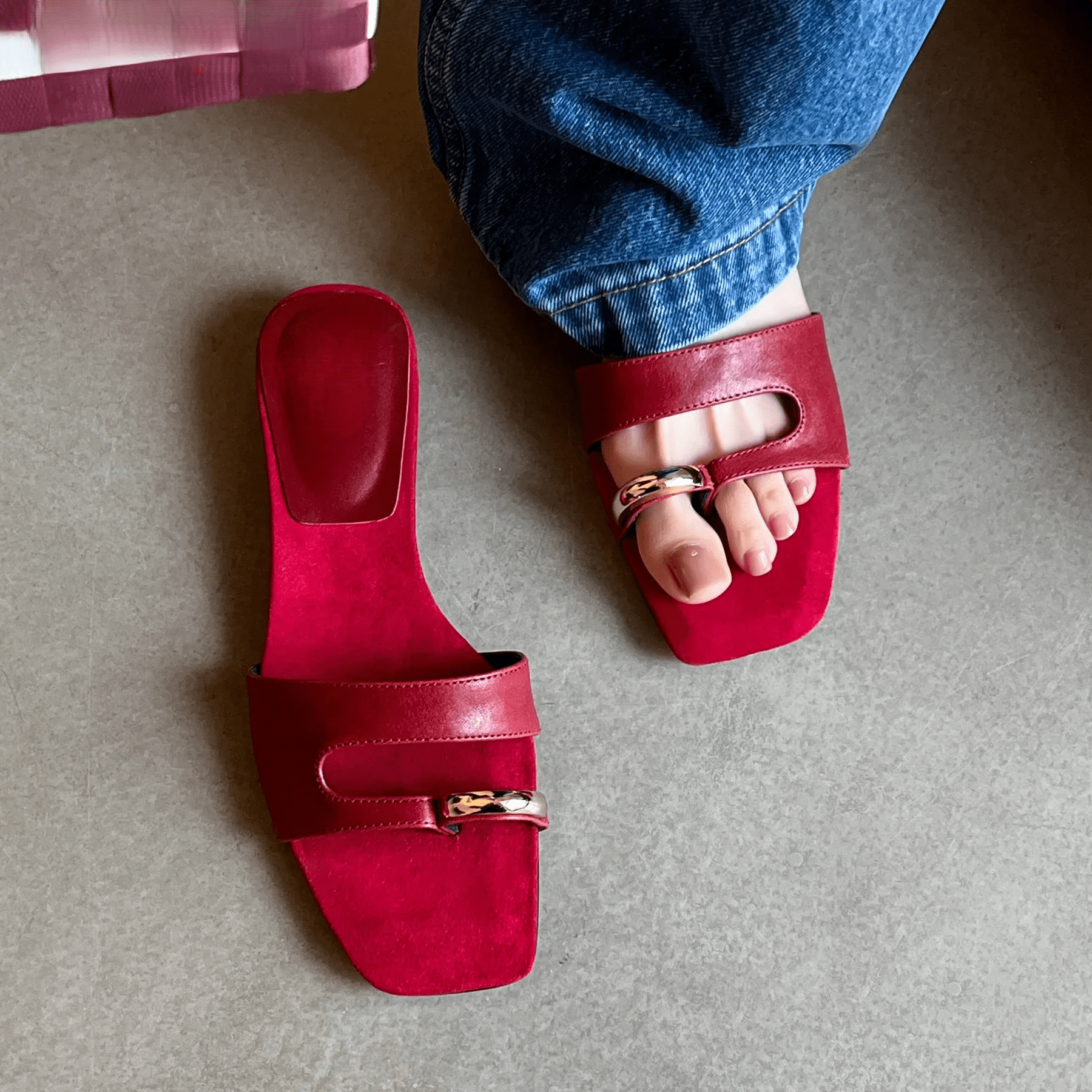 Low Heel Slides for Women | Riley