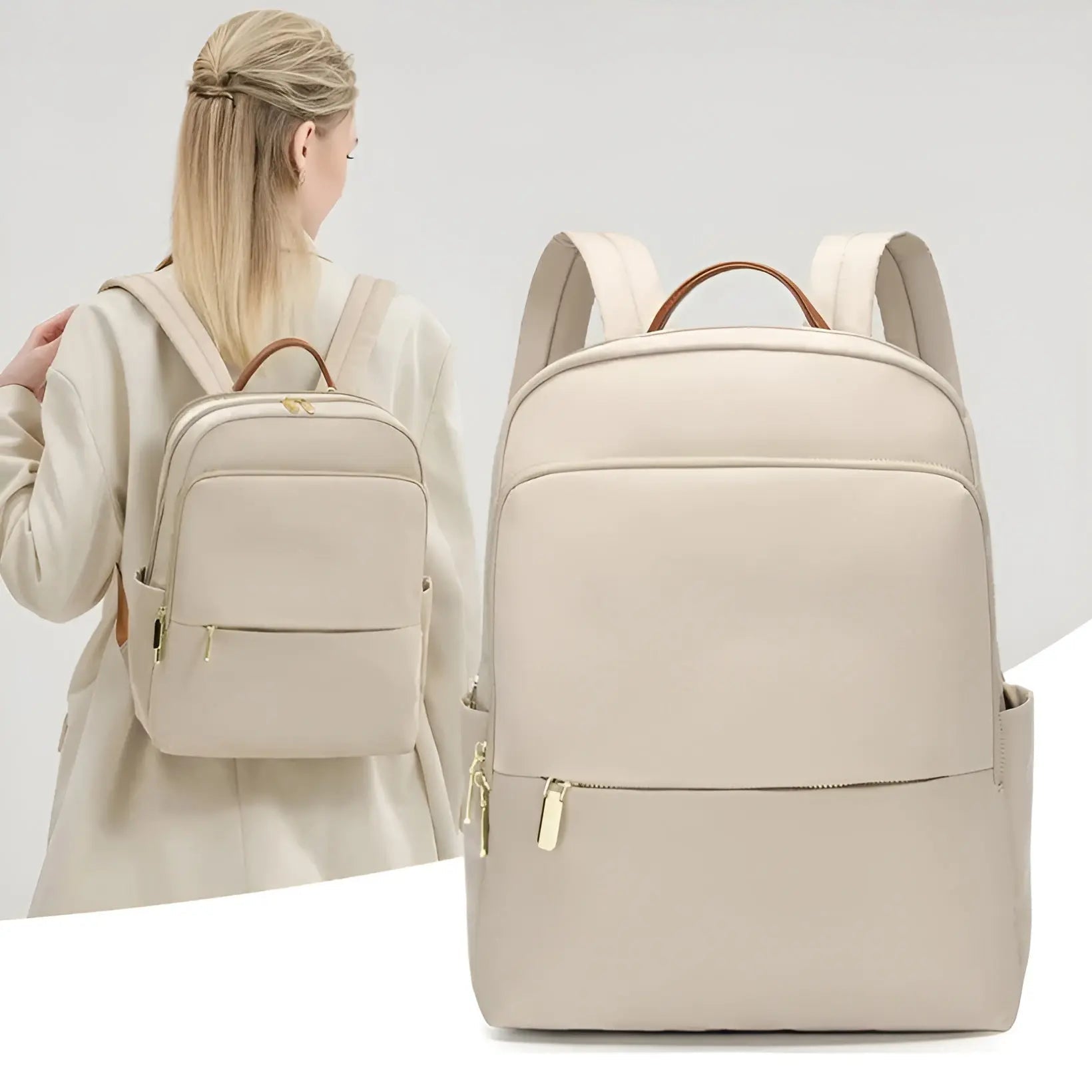 Multifunctional Backpack for Women | Sophia Khaki One Size
