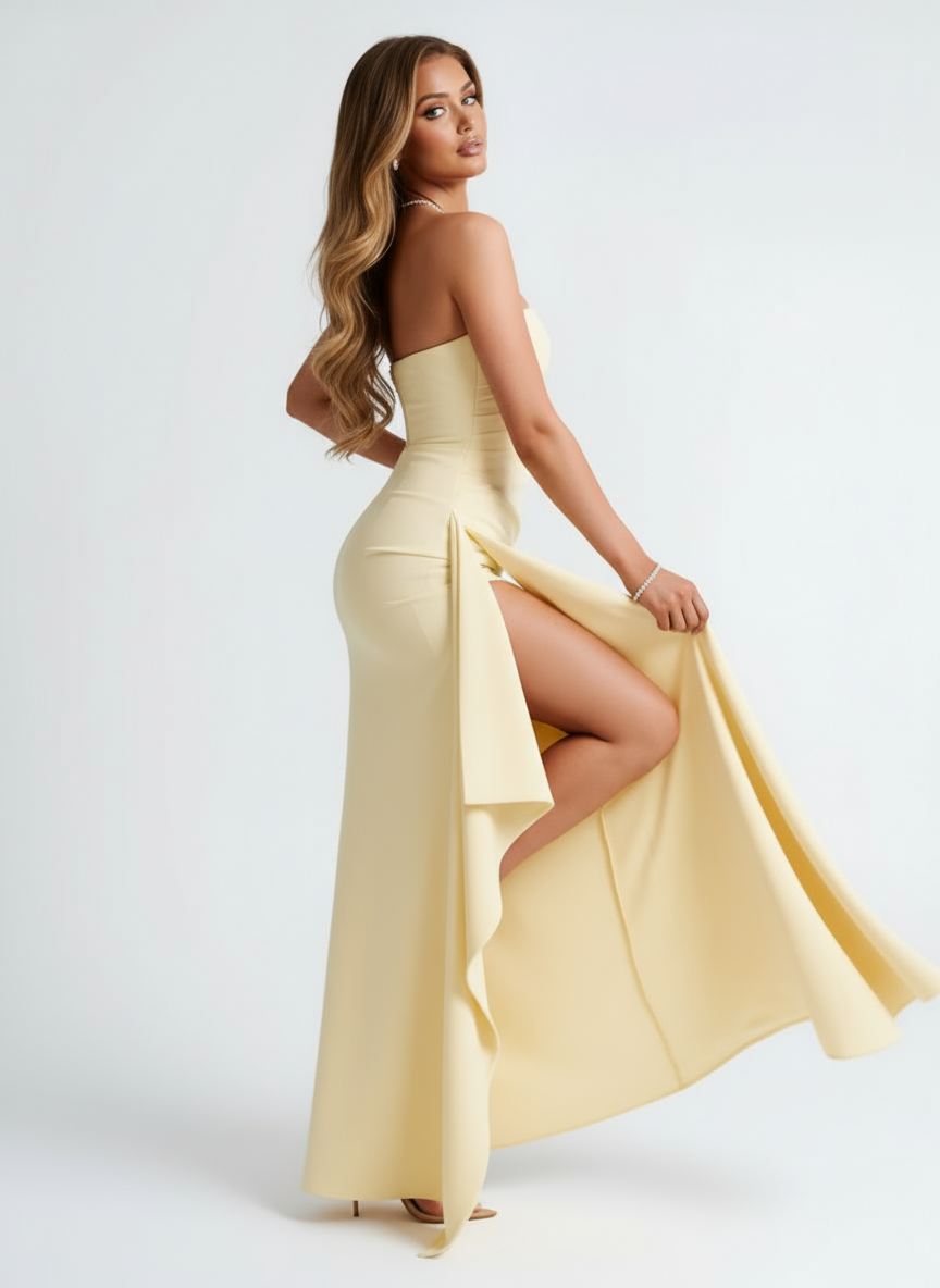 Strapless Maxi Dress Elegant Fit for Women | Kylor