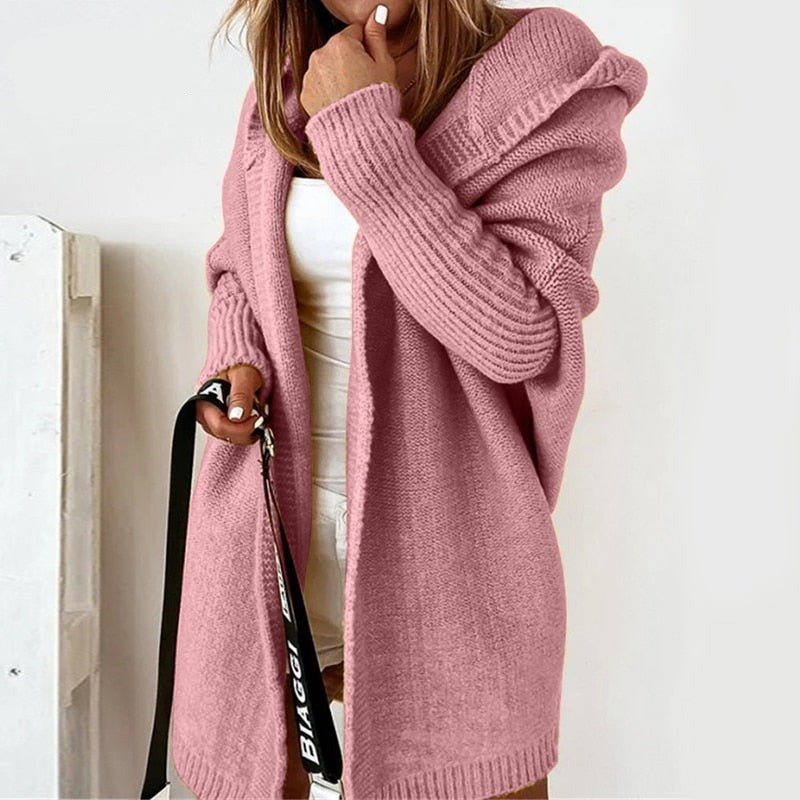 Oversized Cardigan Knit Style for Women | Maxine Pink