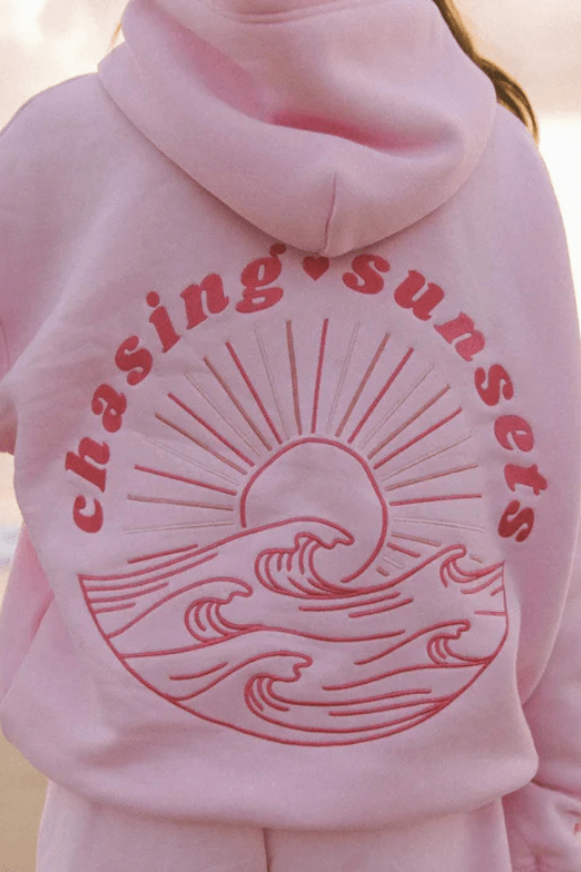 Oversized Hoodie Casual Style for Women | Sorelle Pink Sunset