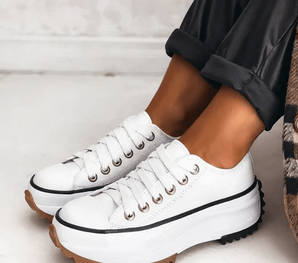 Platform Sneakers for Women | Virell White