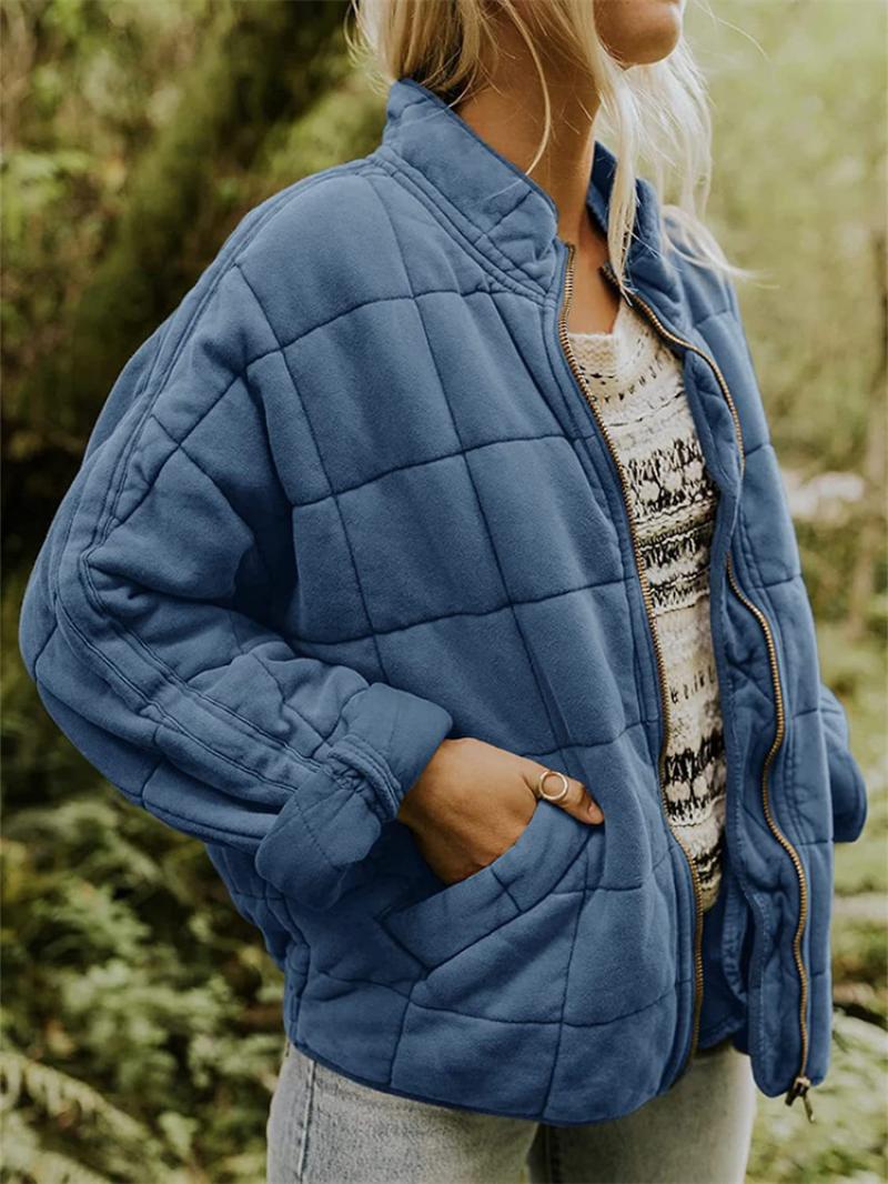 Quilted Jacket Lightweight Design for Women | Kate Blue