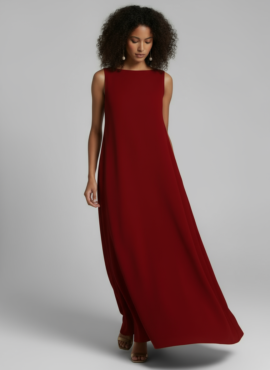 Women Sleeveless A-Line Evening Gown | Hazel