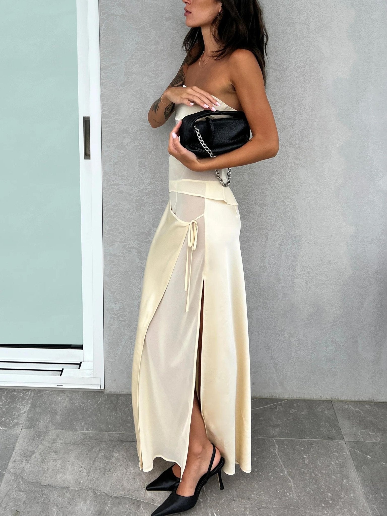 Strapless Top and Midi Skirt Set for Women | Casselle