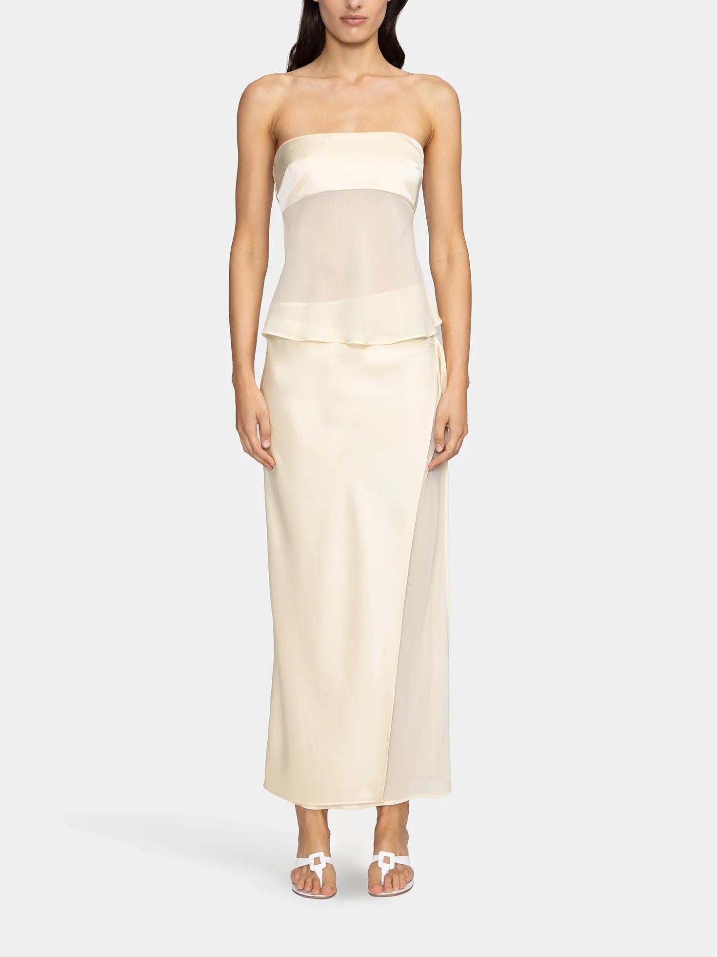 Strapless Top and Midi Skirt Set for Women | Casselle