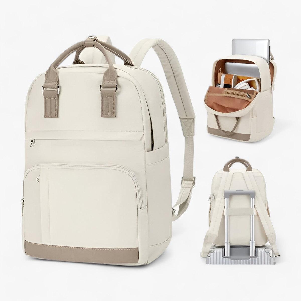Urban Style Waterproof Beige Backpack | Mira