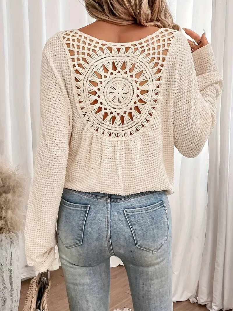 V-Neck Sweater Elegant Fit for Women | Siena Beige