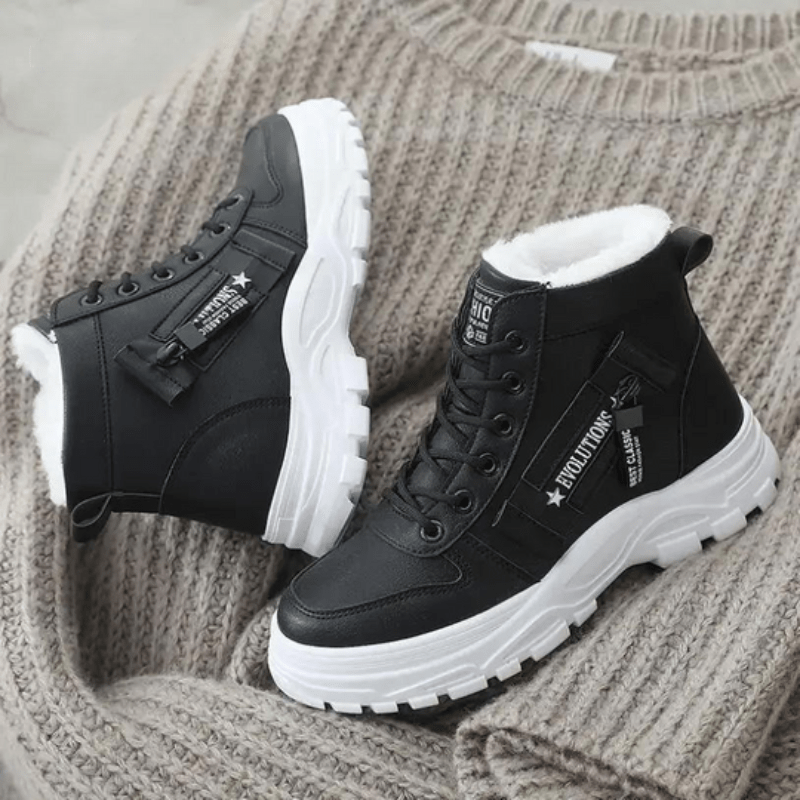 Waterproof Fleece Lined Winter Boots for Women | Frey Black