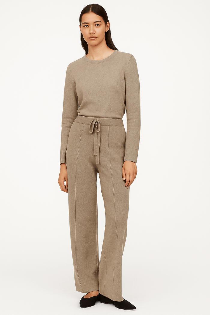 Wide Leg Knitted Sweatpants for Women | Maelle