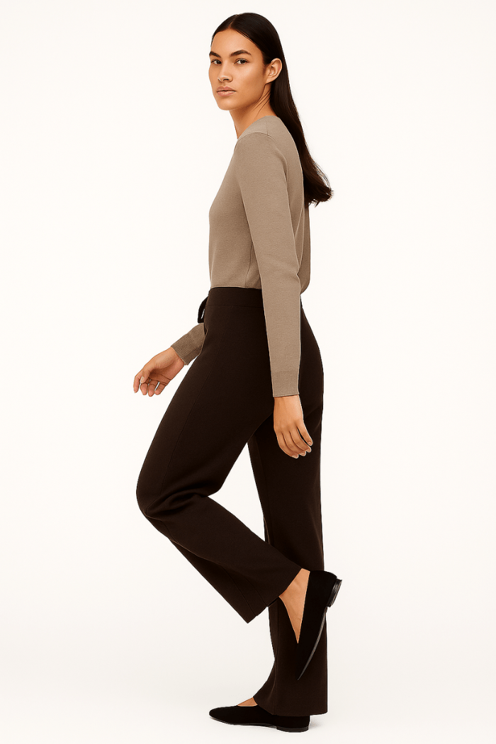 Wide Leg Knitted Sweatpants for Women | Maelle