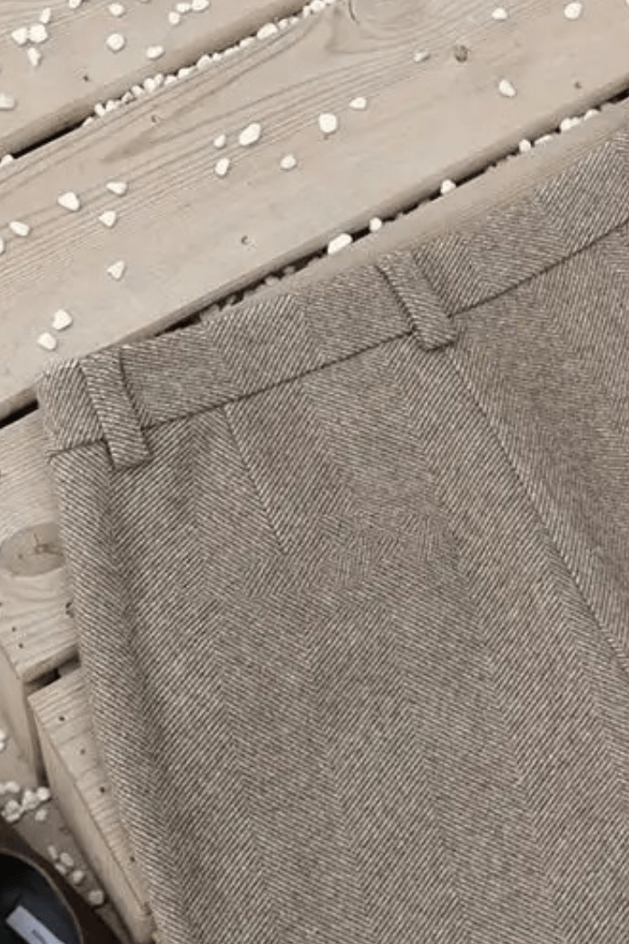 Wool Straight-Leg Trousers High Waisted for Women | Zantor